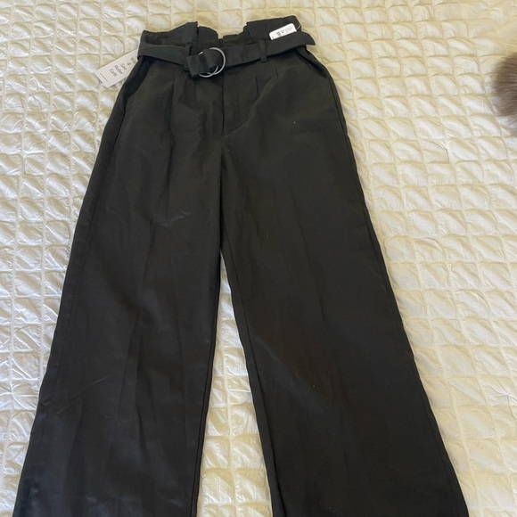 Boyish X Free People black paperbag fray hem pants - Picture 13 of 13